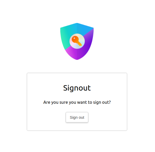 Customized Signout Page